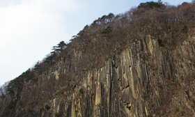 国指定天然記念物の材木岩